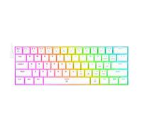 Redragon Tastiera Meccanica Gaming Bianco - K630 RGB Dragonborn - Interruttori Rossi - Tastiera 60% Cavo USB Tipo Rimovibile