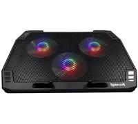 REDRAGON PIASTRA DI RAFFREDDAMENTO PER LAPTOP GCP511 Ingrid - Nero, ventole RGB, 3 USB, per 15-17"