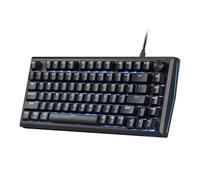 Redragon Tastiera da gioco con guarnizione CNC cablata K687, tastiera meccanica a 81 tasti con scheda in alluminio CNC premium, manopola di facile controllo, smorzamento del rumore a 5 strati,