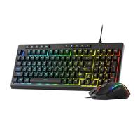 Redragon Tastiera e mouse da gioco BS141, 98 tasti, tastiera K515 RGB cablata a membrana e mouse da gioco cablato M616