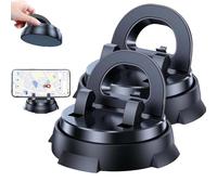 Redreeer Car Phone Holder Mount, Dashboard, Center Console, No Installation Required, 360-Degree Rotatable Mobile Holder with Non-Slip Base, Strong Adsorption Car Holder for All Models (2PCS)