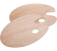 Redreo Tavolozza di pittura in legno, 2 palette universale per pittura fai da te