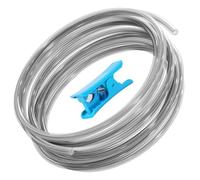 Redrex 5M PTFE Tubo 1.75mm Filamento con Taglierina for Bambu Lab A1/A1 mini/P1P/P1S/X1C, Heat Resistant, Alta Lubrificazione 2.5mm IDx4mm OD Compatible with K1/K1 Max/Ender 3 V3 (Grigio Traslucido)