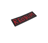 Redrum (Murder) Embroireder in rosso (Orrow of Stanley Kubrick, Stephen King), The Shining, Words, Horror, Movie, Friday 13, Killer ricamato termoadesivo applique accessorio souvenir
