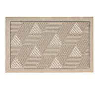REDS Zerbinando - Tappeto Over 007 Beige - 50x80 cm - Tappeto Multiuso in Poliestere con fondo Antiscivolo per Ingresso, cucina, bagno, salotto, camera