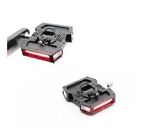 REDSHIFT ARCLIGHT PRO Clipless Bicycle Pedals compatible with SPD with Smart LED Lights, Auto On-Off, 36+ hr Battery, USB Rechargeable, Weatherproof Pedals with 9/16in Steel Spindle (Black)