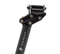 REDSHIFT Dual-Position Bike Seatpost, Aluminum Bicycle Seat Post Saddle Pole, Cycle Biking Accessories and Parts, 27.2mm x 350mm Black