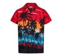 REDSTAR Camicia Hawai Uomo a Maniche Corte, Maglietta Hawaiana Uomo - Camicia Casual Maglietta Hawai - Camiciotto da Hawaiana Vestito Festa Camiciotto Estivo Addio al Celibato o Addio al Nubilato