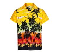 REDSTAR Camicia Hawai Uomo a Maniche Corte, Maglietta Hawaiana Uomo - Camicia Casual Maglietta Hawai - Camiciotto da Hawaiana Vestito Festa Camiciotto Estivo Addio al Celibato o Addio al Nubilato