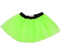 REDSTAR FANCY DRESS Gonna tutù Neon da Donna Anni '80 Vestito per Addio al Nubilato Costume da Corsa Anni '80, Verde, 38 IT/42 IT