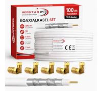 RedStar24 Cavo Antenna Coassiale SAT 100m 135dB Digitale