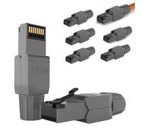 RedStar24 Connettore RJ45 senza attrezzi CAT 7 CAT 8 per cavo di posa CAT8 CAT7 CAT6a LSA connettore crimpabile LAN schermato fino a 40 Gbps 2000 MHz, 8 pezzi