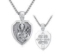 REDSUN Amuleto Religioso Collana e Bracciale in Argento Sterling 925 St.Raphael Arcangelo - Gioielli Cristiani Regalo per Uomo Donna