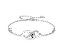 REDSUN Bracciale da donna in argento Sterling 925, con koala, farfalla, occhio malvagio, bradio/bussola/albero della vita, regolabile, per donne, ragazze, moglie, madre, figlia, Argento sterling