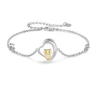 REDSUN Bracciale da donna in argento Sterling 925, con koala, farfalla, occhio malvagio, bradio/bussola/albero della vita, regolabile, per donne, ragazze, moglie, madre, figlia, Argento sterling
