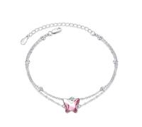 REDSUN Bracciale da donna in argento Sterling 925, con koala, farfalla, occhio malvagio, bradio/bussola/albero della vita, regolabile, per donne, ragazze, moglie, madre, figlia, 22.86 Zentimeter