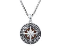 REDSUN - Collana con ciondolo a forma di freccia vichinga, martello di Thor, in argento sterling 925, con ciondolo a forma di croce, ciondolo celtico, amuleto, per uomo, figlio, ragazzo, donna, uomo e