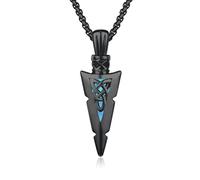 REDSUN Collana con ciondolo a forma di freccia vichinga, martello di Thor, in argento sterling 925, con ciondolo a forma di croce, ciondolo celtico, amuleto, gioiello per uomo, figlio, ragazzo, donna