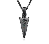 REDSUN - Collana con ciondolo a forma di freccia vichinga, martello di Thor, in argento sterling 925, con ciondolo a forma di croce, ciondolo celtico, amuleto, per uomo, figlio, ragazzo, donna, uomo e