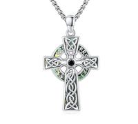 REDSUN Collana con ciondolo a forma di freccia vichinga, martello di Thor, in argento sterling 925, con ciondolo a forma di croce, ciondolo celtico, amuleto, gioiello per uomo, figlio, ragazzo, donna