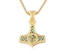 REDSUN - Collana con ciondolo a forma di freccia vichinga, martello di Thor, in argento sterling 925, con ciondolo a forma di croce, ciondolo celtico, amuleto, per uomo, figlio, ragazzo, donna, uomo e