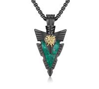 REDSUN Collana con ciondolo a forma di martello di Thor, a forma di freccia vichinga, in argento Sterling 925, con ciondolo a forma di croce vichinga, amuleto celtico, gioiello per uomo, figlio