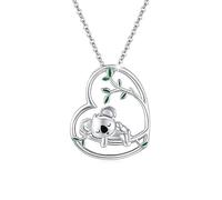 REDSUN Koala Collana in argento sterling 925 Carino Koala Ciondolo a catena Koala Gioielli per donne ragazze bambini, argento sterling