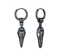 REDSUN Orecchini a cerchio vichinghi con punta di freccia, in argento Sterling 925, orecchini Viking Huggie a goccia celtica, gioielli nordici per uomo e donna, unisex, regalo per figlio, Klein