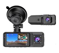 Redtiger F7n 4k Dash Cam - Wifi GPS anteriore 4k/5k e posteriore 1080p doppia Dash Cam - Nero Boris