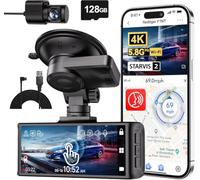 Redtiger F7NT Dashcam with USB Type-C Power Cable