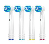 REDTRON Cross Action Testine Spazzolino Elettrico per Oral B, Ricambi Testine di Ricambio per Oral B, Testine per Spazzolini adatte alla serie Professional Care Vitality Pro Smart Genius, 4 pezzi