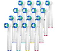 REDTRON Testine di ricambio per spazzolini elettrici Oral B, 16 pezzi Precision Clean Teste spazzolino da denti per Vitality Pro Smart Genius Series e altri EB20-P