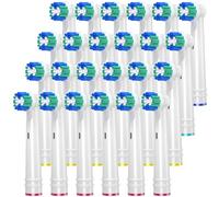 REDTRON Testine di ricambio per spazzolini elettrici Oral B, 24 pezzi Precision Clean Teste spazzolino da denti per Vitality Pro Smart Genius Series e altri EB20-P