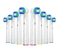 REDTRON Testine di ricambio per spazzolini elettrici Oral B, 8 pezzi Precision Clean Teste spazzolino da denti per Vitality Pro Smart Genius Series e altri EB20-P