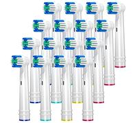 REDTRON Testine di ricambio per spazzolino elettrici Oral B, 16 pezzi Teste spazzolino adatto per Precision Clean, Testa spazzolino sostituzione per Vitality Smart Genius Series e altri