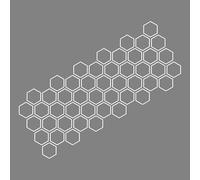 REDVIT 2 Pezzi Adesivo Auto per Smart EQ fortwo C453 A453, DIY Adesivo per la Modifica del Corpo con Motivo a Nido d'Ape Sticker Decal Pellicola Adesivi Tuning Auto Accessori Auto,Glossy White