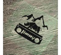 REDVIT Stemma Auto Logo per Suzuki Jimny 2005-2012, Anteriore e Posteriore Emblema Adesivo Car Side Emblema Adesivo Stemmi Decorazione Styling Decalcomanie,Black