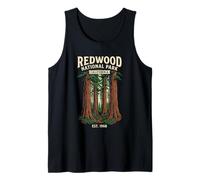 Redwood National Park California Design Vintage Canotta
