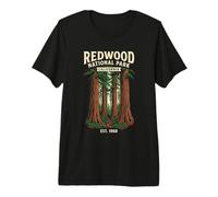 Redwood National Park California Design Vintage Maglietta Premium
