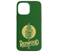 Redwood National Park Retro Vibe Distressed Tree Graphic Custodia per iPhone 13 Pro Max