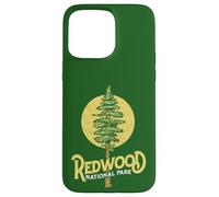 Redwood National Park Retro Vibe Distressed Tree Graphic Custodia per iPhone 15 Pro Max