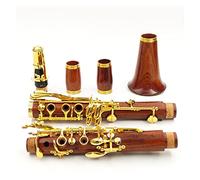 Redwood Professional Clarinet BB Paloso Clarinetto Silvering Keys In Legno Massello SIB KLARNET Clarinetti (Color : M15)