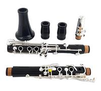 Redwood Professional Clarinet Un Argentato In Palissandro/Ebony Placcato In Oro A-chiavi Clarinetti (Color : Ebony)