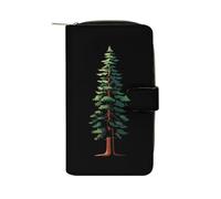 Redwood Tree - Portafoglio alla moda con porta carte di credito, portamonete sottile, per donne, uomini, 20,3 x 11,5 x 3,8 cm