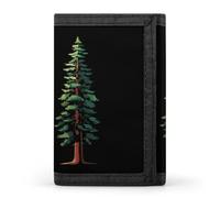 Redwood Tree stampato Tri-fold portafogli tasca frontale clip soldi con ID carte di credito slot, Stile:, Taglia unica