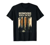 Redwoods Reach The Sky Camicia retrò California Forest Hiking Maglietta