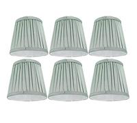 Redxiao Paralume per Lampada da Tavolo in Tessuto e Materiale in Metallo + Tessuto, Paralume per lampadario E14, 6 Pezzi per Hotel studi camere da Letto corridoi Sale Studio