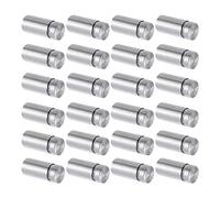 Reeatel 100 Confezioni per Supporti per Cartelli Supporto per Supporti da Parete nel Acciaio Inossidabile Chiodo per Opere D'Arte e Display nel Vetro (1/2 X 1 Pollice)