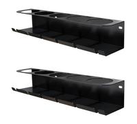 Reeatel 2 Portautensili Pneumatico/Rastrelliera per Aerosol Combinato, Portabottiglie per Bomboletta Montato un Parete, Organizer per Utensili Pneumatici