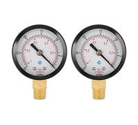 Reeatel 2 x manometri - 0 - -30 InHg 0 - -1 bar mini manometro barometro misuratore vuoto nero
